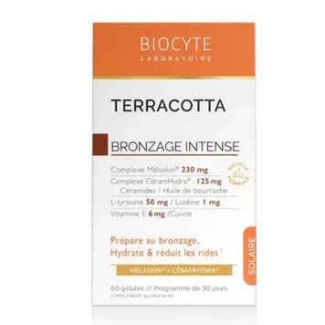 Диетическая добавка Biocyte TERRACOTTA BRONZAGE INTENSE NEW активатор загара 60 капсул